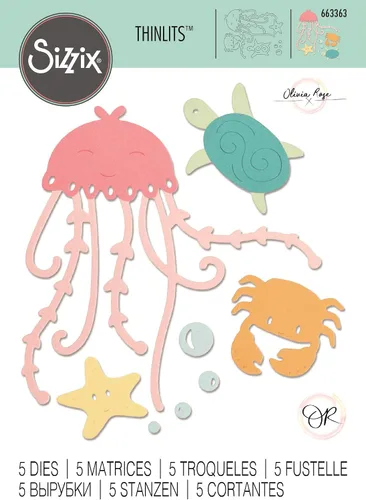 Miniatura 3 de Sizzix Under the Sea Dies, Multicolor