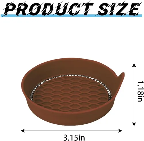 Miniatura 2 de zipelo Portavasos para automóvil con brillantes, paquete de 4, portavasos universal para vehículo, antideslizante, inserto para portavasos, tapete