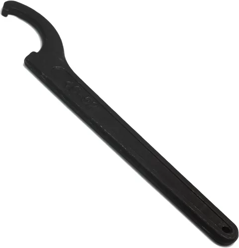 Llave de Tuerca de Gancho en C, Herramienta de Ajuste Negra de Acero al Carbono para Tuerca Redonda de Portabrocas de 45-52mm 1.772-2.047 in