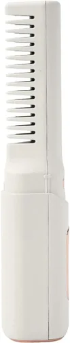 Miniatura 2 de Mini alisador de pelo recargable inalámbrico, cepillo de peine portátil con 3 temperaturas ajustables para todo tipo de cabello (caqui)