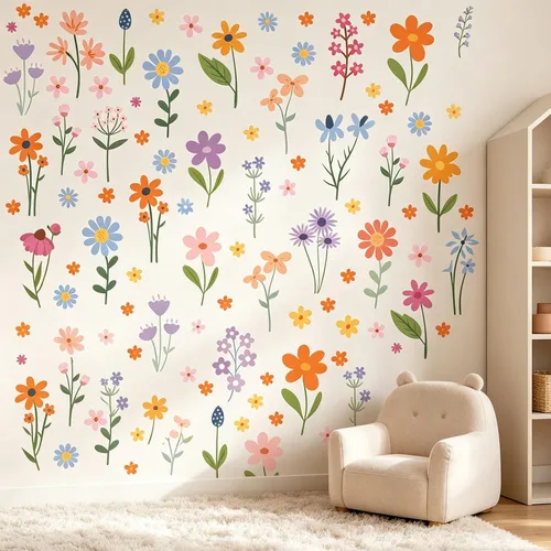 Miniatura 10 de Arawat 48 piezas de decoración de moño rosa para baño y dormitorio, calcomanías de pared de lazo y calcomanías para decoración de habitación