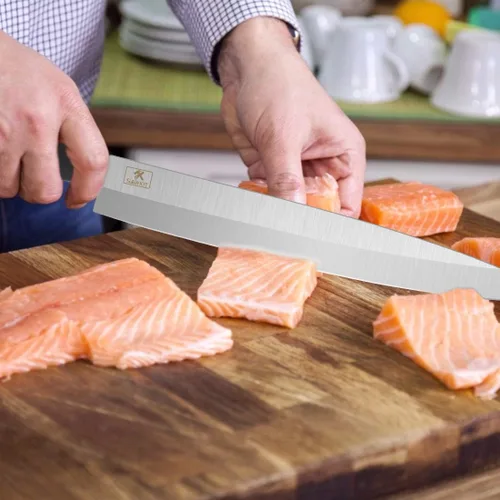 Miniatura 6 de Sashimi - Cuchillo de sushi de 7 a 9 pulgadas, cuchillos de deshuesado perfectos para pescado, pan de chef, para cortar sushi/fileteado de pescado
