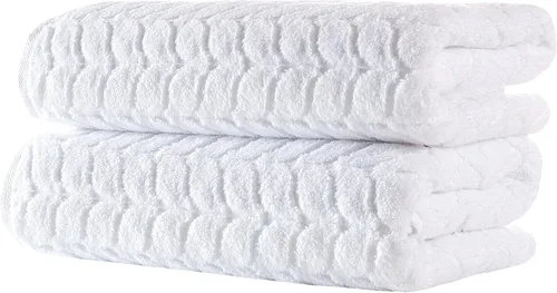 Miniatura 32 de BAGNO MILANO Toallas de baño de algodón turco, toallas de mano, juego de toallas de lujo de felpa suave de la colección jacquard