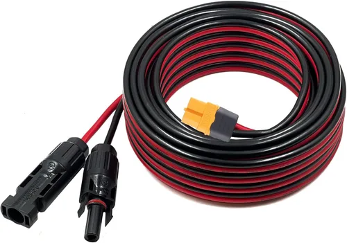 Miniatura 8 de Cable de extensión del adaptador XT60 ZkeeShop, cable de conector solar 12AWG compatible con la serie de estación de energía Bluetti Ecoflow River