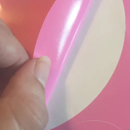 Miniatura 5 de Calcomanías de pared de lunares, calcomanías de decoración de pared, puntos de pared, calcomanías de vinilo para habitación (rosa)