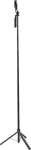 Miniatura 3 de Benro Mini trípode y palo selfie con control remoto Bluetooth para teléfonos inteligentes (negro) (BK70)