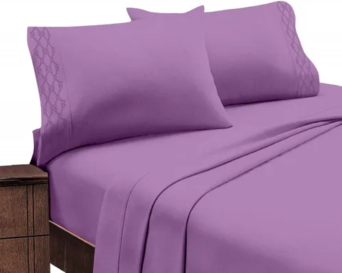 Miniatura 9 de Home Sweet Home - Juego de ropa de cama transpirable extra suave y resistente a las arrugas, juego de sábanas bordadas de lujo con bolsillo profundo