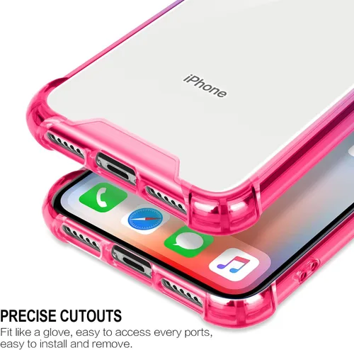 Miniatura 5 de Funda compatible con iPhone XR, transparente para iPhone XR, bonita funda antiarañazos, delgada, esquinas reforzadas, TPU a prueba de golpes, funda