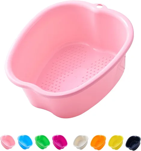 Miniatura 3 de AXLOFO® Cuenca de baño para remojar pies, bañera grande de plástico para remojar pies, cubo de baño para masajes de pies, ideal para quitar la piel