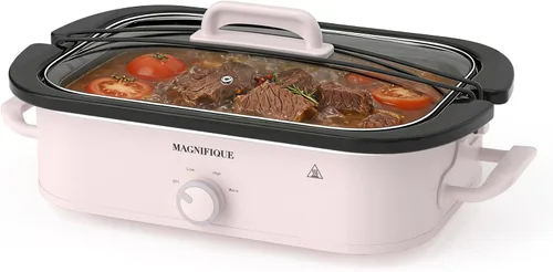 Miniatura 13 de Olla de cocción lenta de 4 cuartos con configuración manual de olla de guisantes - Aparato pequeño de cocina perfecto para cenas familiares, olla