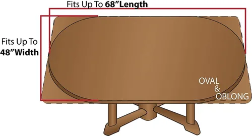 Miniatura 7 de Mantel de poliéster con hojas de arce, mantel ovalado de otoño de 68 x 48 pulgadas, impermeable, resistente al viento y a las arrugas, mantel
