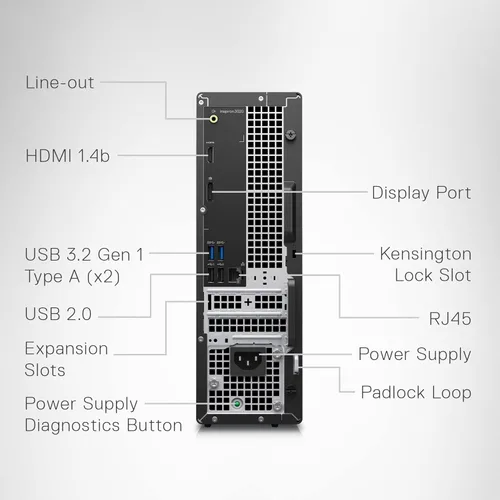 Miniatura 6 de Dell Inspiron 3020S Desktop - Procesador Intel Core i5-13400, RAM DDR4 de 16 GB, SSD de 512 GB + disco duro de 1 TB, gráficos Intel UHD 730, Windows