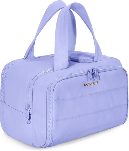 Miniatura 30 de BAGSMART Bolsa de Aseo de Viaje, Bolsa de Aseo Resistente para Mujeres, Bolsas de Aseo Ampliamente Abiertas y Esponjosas para Viajar, Organizador