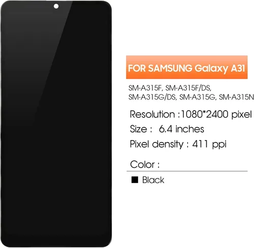 Miniatura 2 de Incell - Pantalla de repuesto para Samsung Galaxy A31 para Samsung A315, pantalla LCD SM-A315F, SM-A315G, SM-A315N pantalla táctil digitalizador