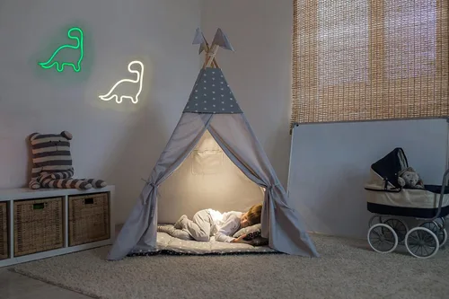 Letrero de neón de dinosaurio, luz LED, decoración de pared, decoración de habitación, bonita luz nocturna, regalo para niños y niñas, regalo de