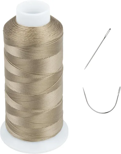 Miniatura 8 de Resistente a los rayos UV - Simthread 100% Poliéster Hilo Entrelazado Tex 69 (12wt) - 250 Yardas 1 Blanco 1 Negro