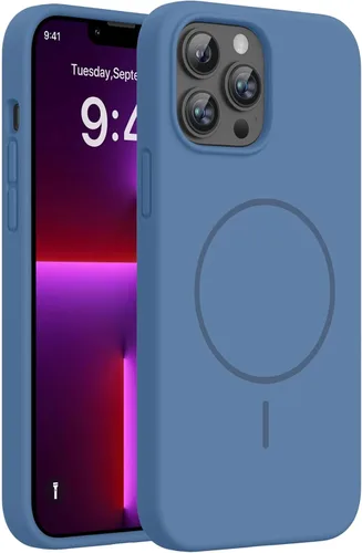 Miniatura 14 de Miracase Funda diseñada para iPhone 13, con protector de pantalla de vidrio templado, forro de microfibra suave antiarañazos, funda de goma