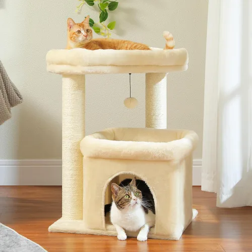 Miniatura 7 de PEQULTI Árbol para Gatos Torre de Gatos para Gatos Grandes con Postes de Rascar Cubiertos de Sisal y Reposo Extra Grande para Gatos
