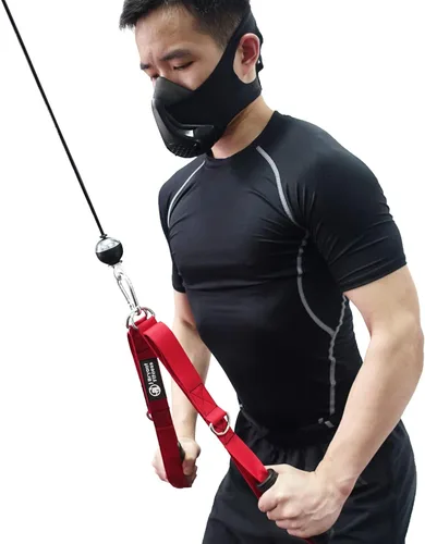 Miniatura 6 de J Bryant Fitness Multifunción 4 en 1 Mango de agarre Tríceps Cuerda Bandas de resistencia Mango Cable Accesorios de máquina para gimnasio LAT