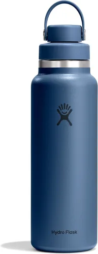 Miniatura 24 de Hydro Flask Botella de agua – Acero inoxidable aislado – Tapa de boca ancha para chug, antiderrames, a prueba de fugas en rocío de 40 onzas Dew