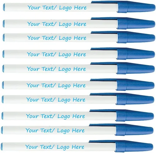 Miniatura 17 de Bolígrafos personalizados con tu logotipo o texto personalizado, paquete de 500 unidades a granel para negocios, fiestas y eventos, bolígrafos