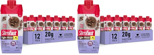 Miniatura 11 de SlimFast Batido de Proteína con Cafeína, Caramel Macchiato - 20g de Proteína, Batidos de Reemplazo de Comida, Alto en Proteína con Bajo
