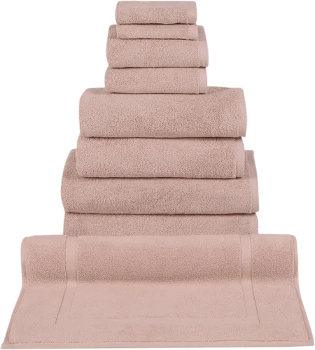 Miniatura 18 de Toallas turcas clásicas prémium juego de toallas suaves – Incluye toallas de baño de gran tamaño, toallas de baño, toallas de mano, toallas de baño