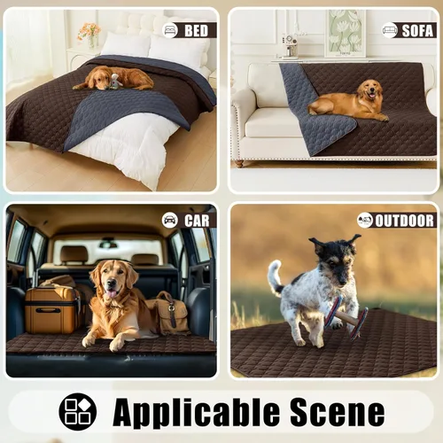 Miniatura 7 de Smiry - Manta impermeable suave, reversible y lavable para perros, cama para gatos y perros a prueba de fugas, funda para sofá y muebles, 30 x 70