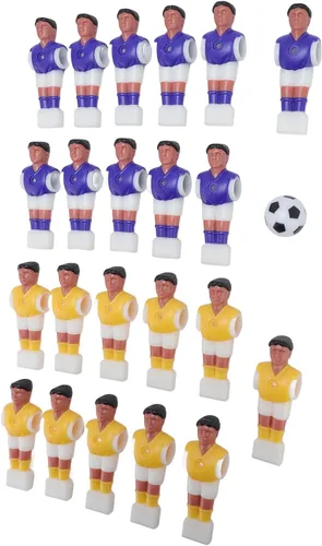 Miniatura 7 de Bnineteenteam Futbolín de repuesto para hombre, 22 piezas de futbolín con pelota, muñecos de resina, para mesa de 4.6 ft