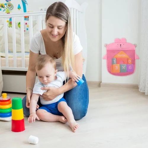 Miniatura 6 de Surakey Almacenamiento de juguetes de baño para niños, niños pequeños, organizador de baño de bebé, bañera, soporte de juguetes de baño, red