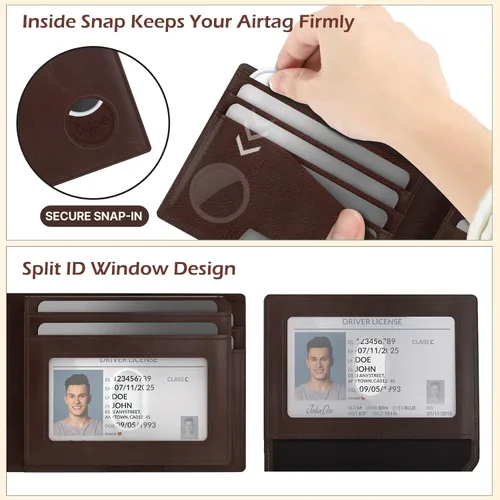 Miniatura 5 de typecase Cartera para hombre, Bifold de identificación abatible (1 modo)