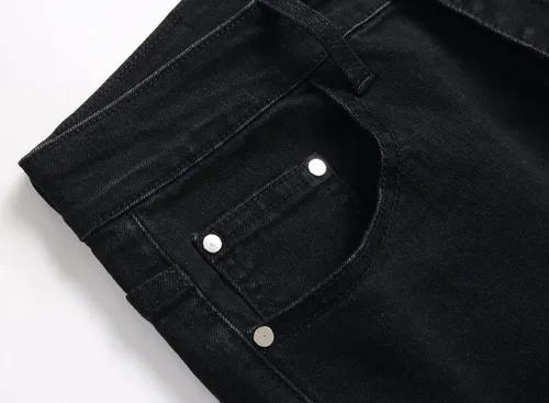 Miniatura 3 de AITITIA Jeans elásticos rasgados de ajuste regular para hombre