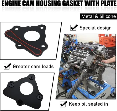 Miniatura 4 de Kit de pernos de junta de placa de retención para árbol de levas compatible con GM LS1 LS2 LS3 4.8 5.3L 6.0L 6.2L Vortec Corvette Cam