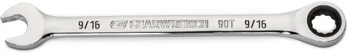 Miniatura 24 de GEARWRENCH Llave combinada de trinquete de 12 puntos con arco oscilante de 4 grados de 1/2" - 86945 (paquete de 2)