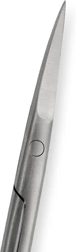 Miniatura 5 de Amazon Basics Tijeras de belleza, acero inoxidable, corte de precisión curvado, herramienta de aseo multiusos, fáciles de usar, color plateado
