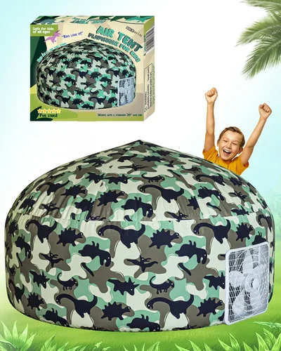 Miniatura 13 de Skywin Tienda de campaña de camuflaje Shadow Fort Air para niños (77 x 50 pulgadas) se construye en 30 segundos, tiendas de campaña para niños