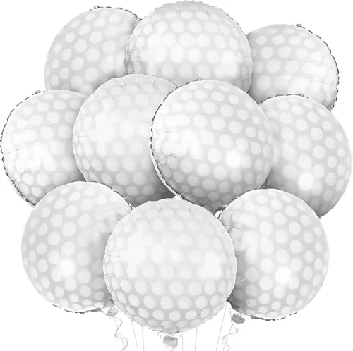Miniatura 7 de KatchOn, Globos de baloncesto grandes de papel de aluminio color naranja, 18 pulgadas, paquete de 10 unidades, decoraciones de baloncesto