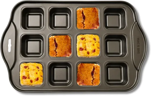 Miniatura 11 de Mini moldes para hornear – Sartenes antiadherentes para hornear pasteles caseros, molde de acero al carbono para pan de plátano, pastel de carne