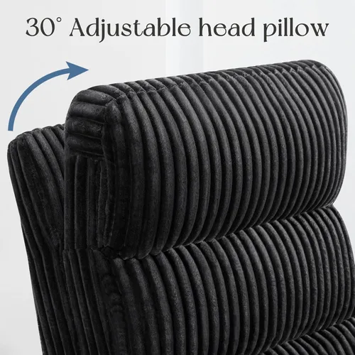 Miniatura 4 de GRAINELL - Silla reclinable giratoria con ajuste para reposacabezas, puerto de carga USB, reclinable eléctrico de posición infinita, mecedoras