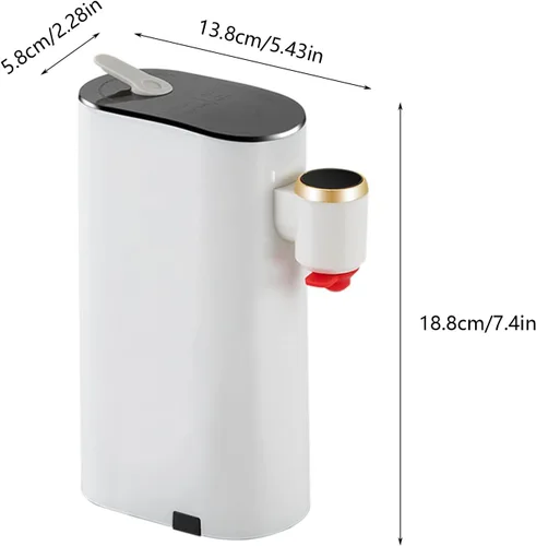 Miniatura 9 de Mini dispensador de agua para encimera con agua caliente instantánea, 5 ajustes de temperatura y pantalla LED, enfriador de agua portátil