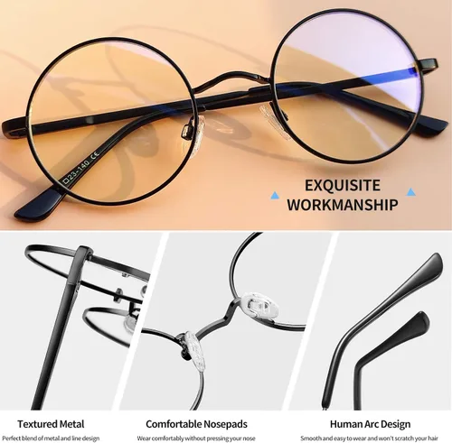 Miniatura 2 de Gafas de sol Joopin polarizadas, estilo Lennon, redondas, gafas de sol estilo hippy redondas para mujer y hombre