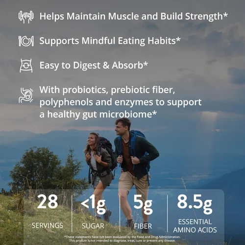 Miniatura 5 de MRM Proteína nutritiva de reemplazo de comida vegetariana Sabor a chocolate moca 0.78 oz de proteína completa a base de plantas Comida sobre
