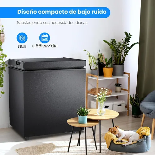 Miniatura 7 de Kismile Congelador de Pecho de 1.8 Pies Cúbicos con Cesta Extraíble de Pie Libre con Puerta Superior que se Abre Congelador Compacto con Temperatura