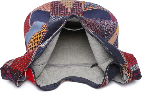 Miniatura 143 de Bolsa de hombro para mujer, de lona en estilo hippie/bohemio para llevar cruzada al hombro, disponible en diferentes colores y estampados