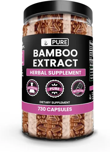 Miniatura 4 de PURE ORIGINAL INGREDIENTS Extracto de bambú (365 cápsulas) sin rellenos de magnesio o arroz, siempre puro, verificado por laboratorio