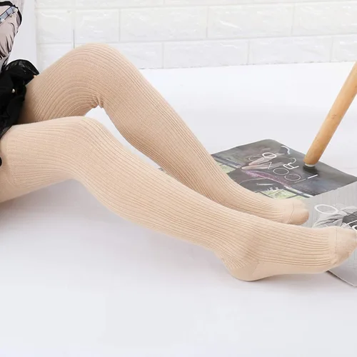 Miniatura 2 de American Trends Medias suaves para bebé, mallas de punto trenzado para bebés, medias de invierno para niñas recién nacidas, medias para niños