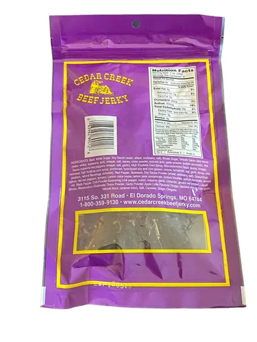 Miniatura 2 de Cedar Creek Beef Jerky (Hot-T-Yaki) Paquete de 4 onzas
