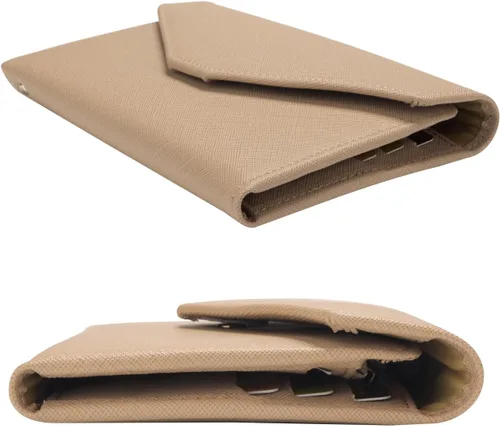 Miniatura 155 de Zoppen - Billetera de viaje con bloqueo RFID multiusos (Ver.4) Portatarjetas de pasaporte y vacunas, organizador de documentos de tres pliegues