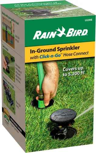 Miniatura 2 de Rain Bird LG3HE Aspersor de Impacto Subterráneo con Conexión de Manguera Click-N-Go (Paquete de 8)
