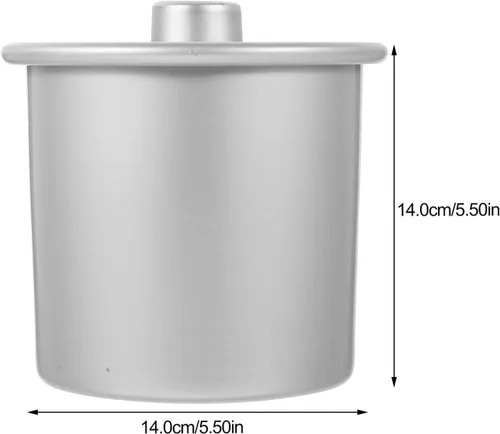 Miniatura 6 de Kichvoe Molde redondo para pasteles de aleación de aluminio, con parte inferior extraíble, molde para hornear profundo para distribución uniforme